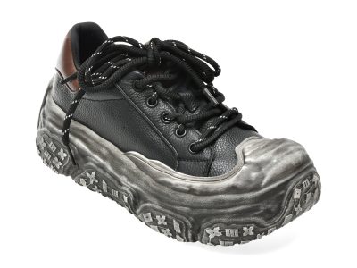 Pantofi sport FLAVIA PASSINI negri, 7876, din piele naturala