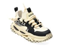 Pantofi sport GRYXX alb-negru, 1918, din piele naturala