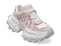 Pantofi sport GRYXX albi, 8951, din material textil si piele naturala