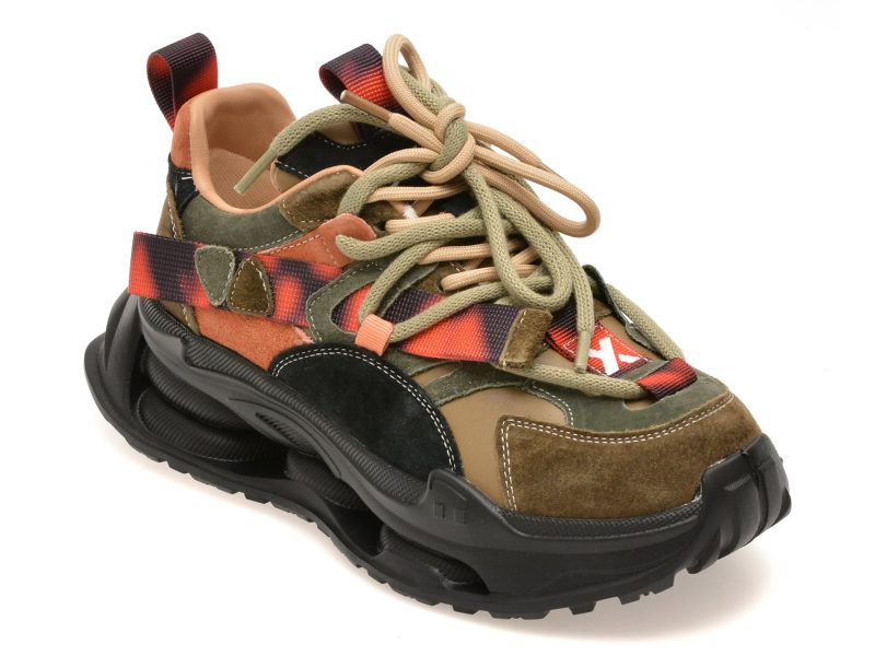 Pantofi sport GRYXX kaki, 36899, din piele naturala