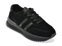 Pantofi sport GRYXX negri, 187082, din piele intoarsa