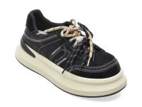 Pantofi sport GRYXX negri, 3768, din piele intoarsa