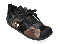 Pantofi sport GRYXX negri, 39968, din piele intoarsa