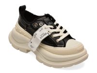 Pantofi sport GRYXX alb-negru, 5368, din piele naturala