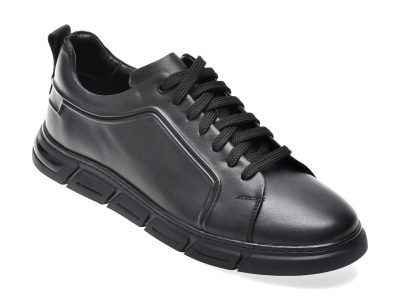Pantofi GRYXX negri, BF879, din piele naturala