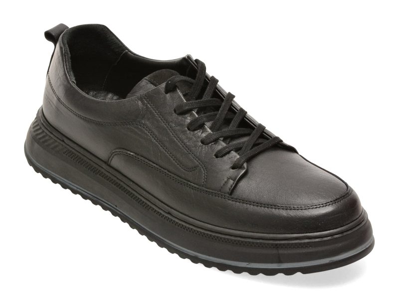 Pantofi GRYXX negri, BS4150, din piele naturala