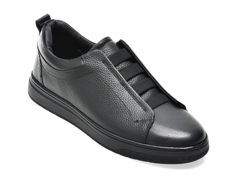 Pantofi GRYXX negri, HRZ610, din piele naturala