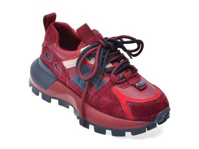 Pantofi sport GRYXX rosii, 8068, din piele ecologica