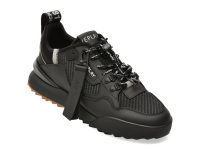 Pantofi sport REPLAY negri, MS8L00L, din material textil si piele naturala