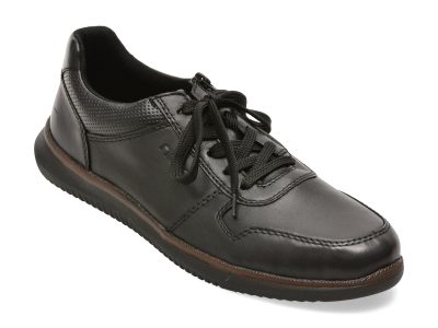 Pantofi sport RIEKER negri, 10407, din piele naturala