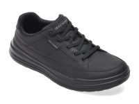 Pantofi sport SKECHERS negri, STERLING, din piele ecologica