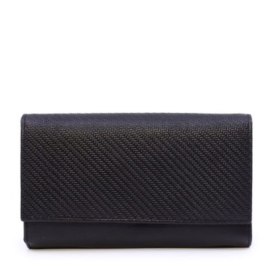 Portmoneu femei Benvenuti negru din piele 263DPU3334N