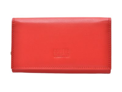Portofel COVERI COLLECTION rosu, 408155, din piele naturala