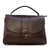 Poșetă satchel femei Luca di Gioia maro din piele 245POSP26121TDM