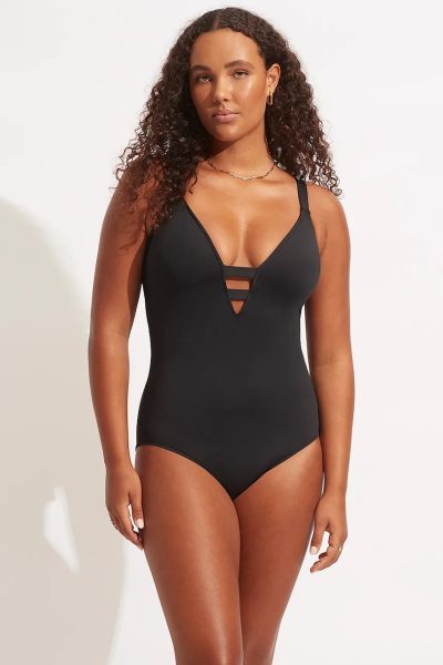 Seafolly  costum de baie dintr-o singură piesă pentru femei, dinep V