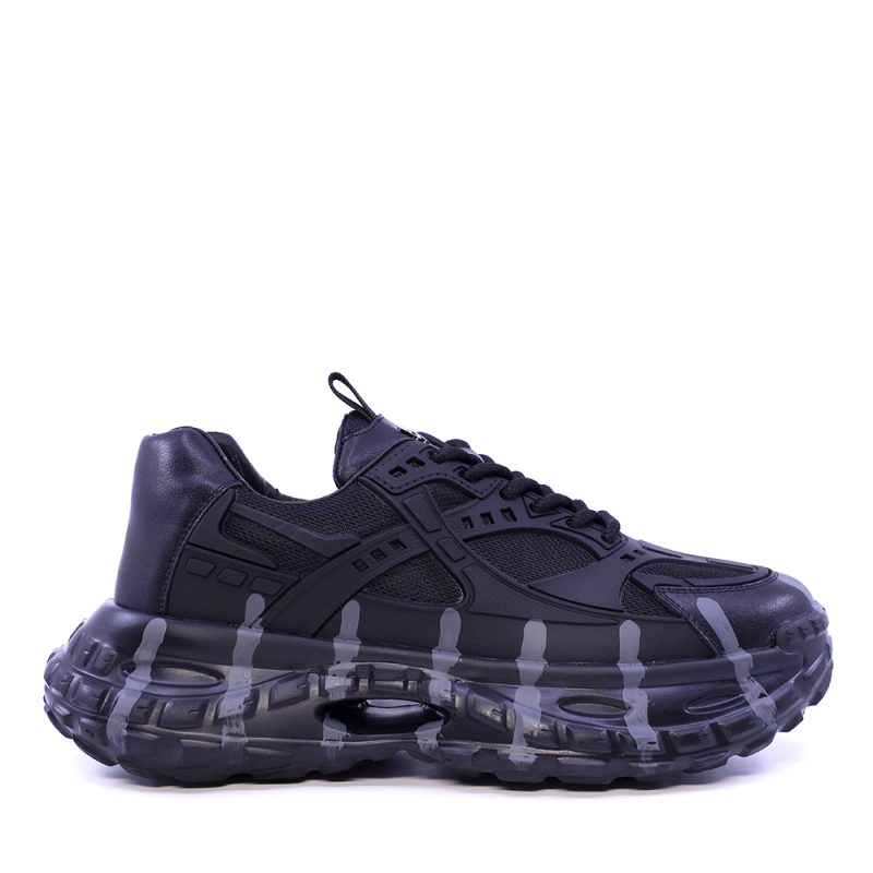 Sneaker chunky bărbați Enzo Bertini negri 3662BP845N