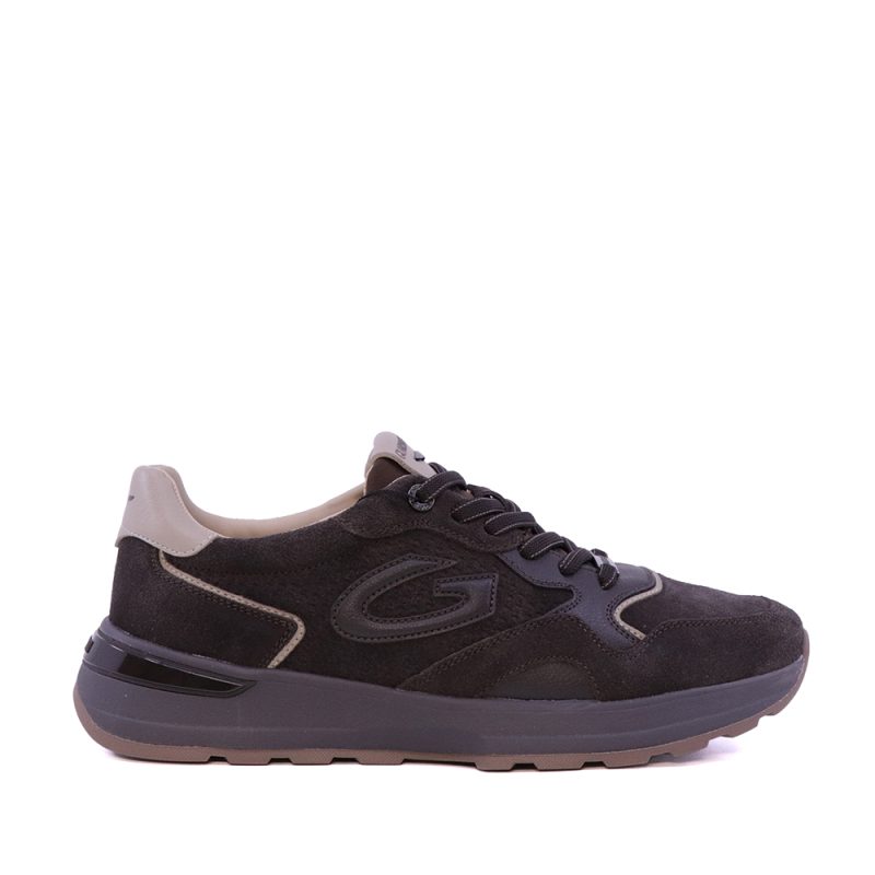 Sneakers bărbați Alberto Guardiani Levante Suede maro din piele 812BP62002VM