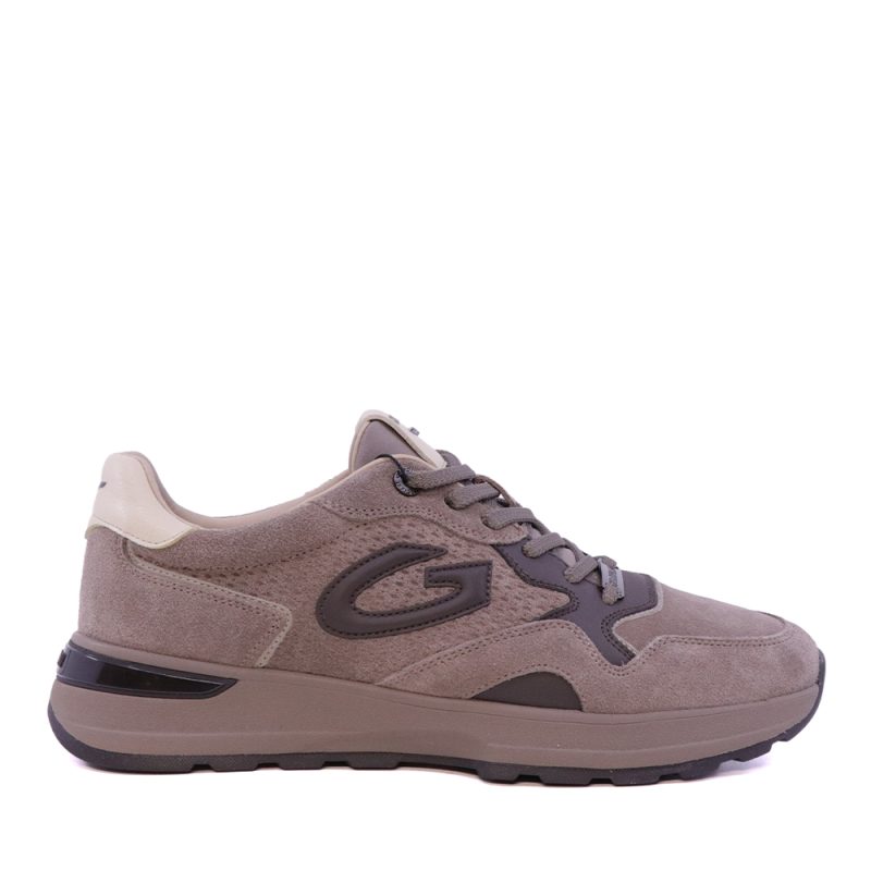 Sneakers bărbați Alberto Guardiani Levante Suede taupe din piele 812BP62002VTA