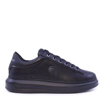 Sneakers bărbați Karl Lagerfeld Kapri Mens NFT Relief negri din piele 2052BP52570N