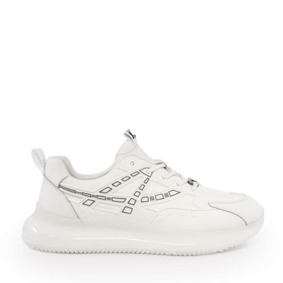 Sneakers bărbați Luca di Gioia albi din piele și textil 3919BP047A