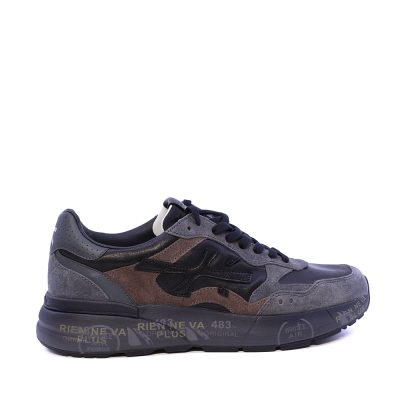Sneakers bărbați Premiata Mick negri din piele 1692BP8452N