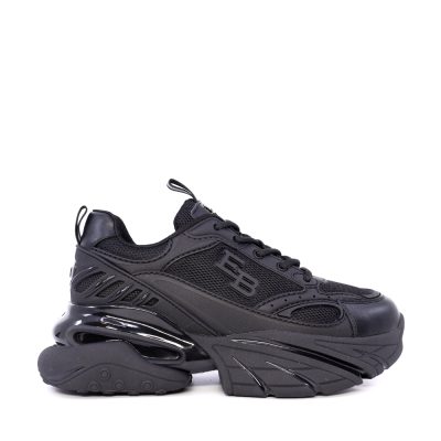 Sneakers chunky Enzo Bertini negri din piele și textil 3862dp191n