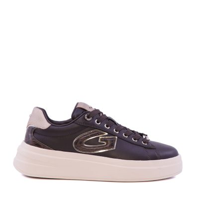 Sneakers femei Alberto Guardiani Aeris Logo maro din piele 812DP62513M