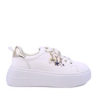 Sneakers femei Benvenuti albi din piele cu accesorii detașabile  2041DP2463A