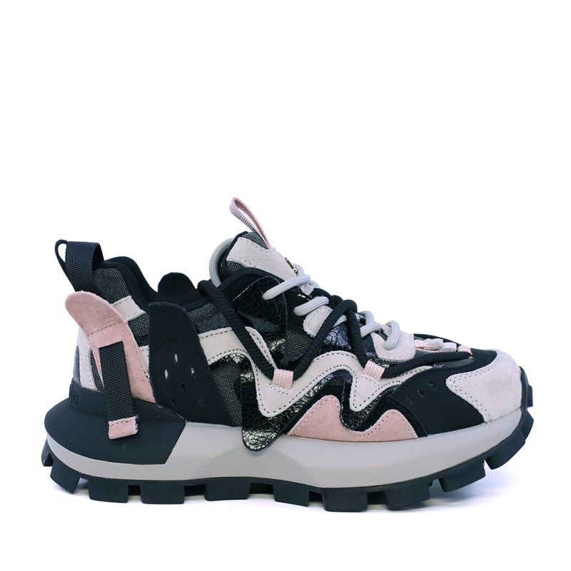 Sneakers femei Enzo Bertini multicolor din piele și textil 1392DP2720VN