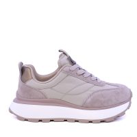 Sneakers femei Enzo Bertini  taupe din piele și textil 1392DP1100VTA