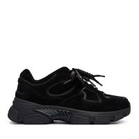 Sneakers femei Guess Irrina negri din piele întoarsă 912DPFLFIRRSUE12VN