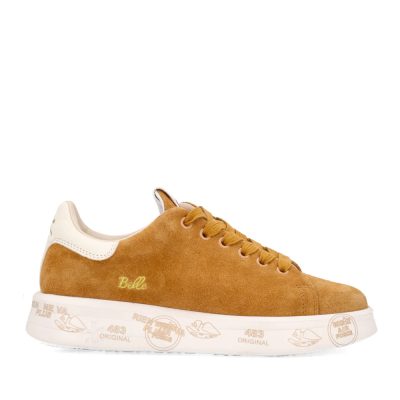 Sneakers femei Premiata Belle cognac din piele întoarsă 1692DP8628VCO