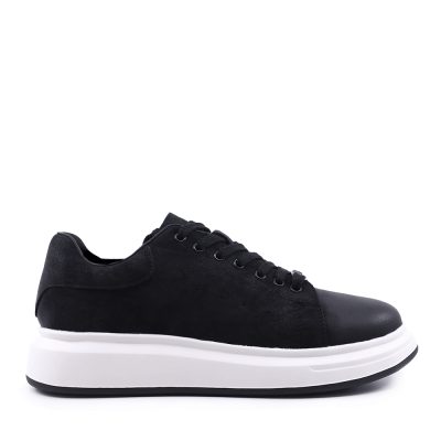 Sneakers ușori bărbați Benvenuti negri din piele nabuk  3851BP312NN