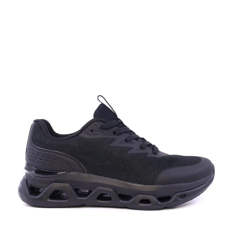 Sneakers ușori  bărbați Thezeus negri din textil  3761BPS25604N