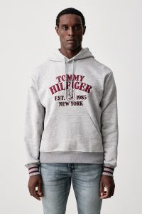 Tommy Hilfiger  hanorac cu glugă pentru bărbați din bumbac