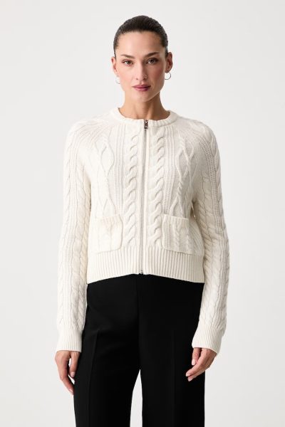 Tommy Hilfiger  pulover cu fermoar pentru femei cu lână