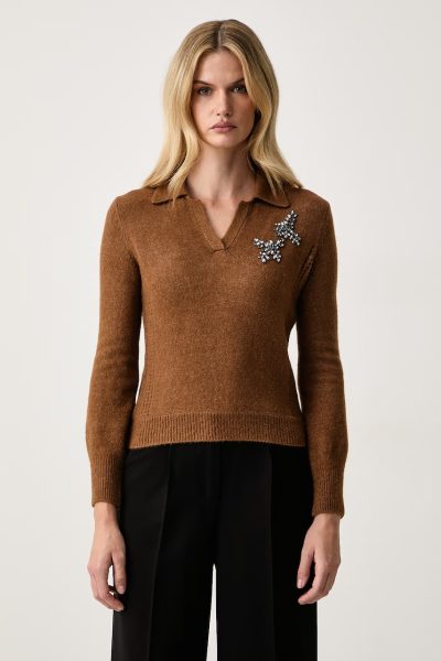 Twinset  pulover pentru femei cu amestec de lână