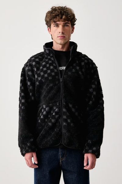 Vans  hanorac cu fermoar pentru bărbați din polar Nights High Pile