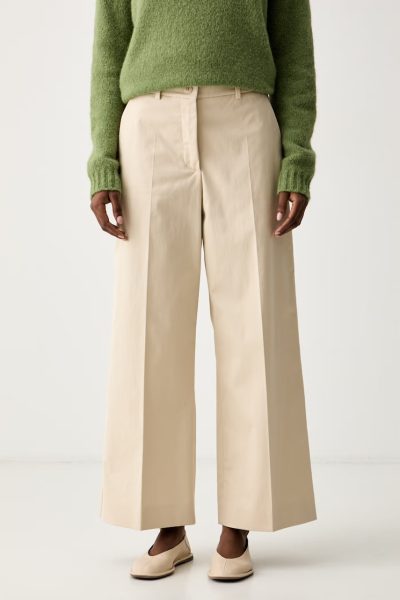 Weekend Max Mara  pantaloni pentru femei cu bumbac WKDURIAL