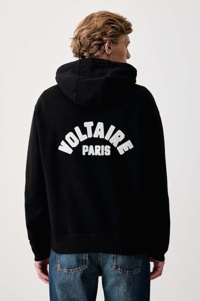 Zadig&Voltaire  hanorac cu glugă pentru bărbați din bumbac SACHA